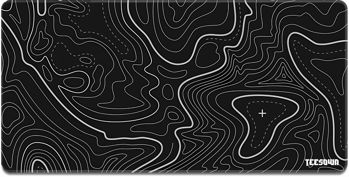 Topo Lines Night Deskmat