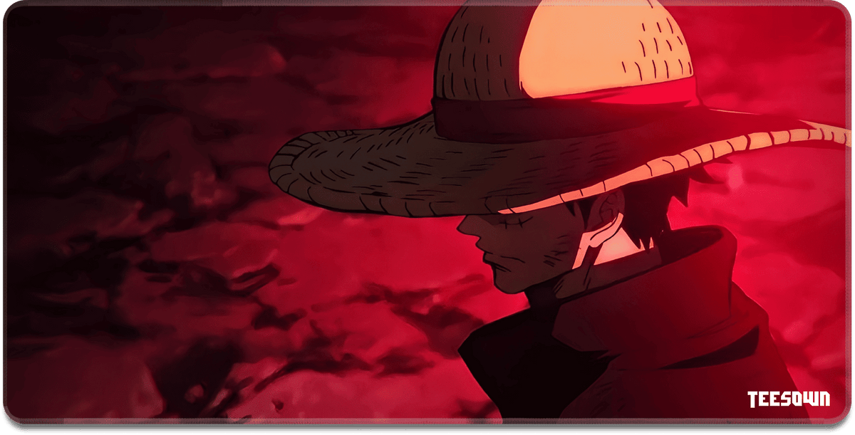 One Piece Red Resolve Deskmat