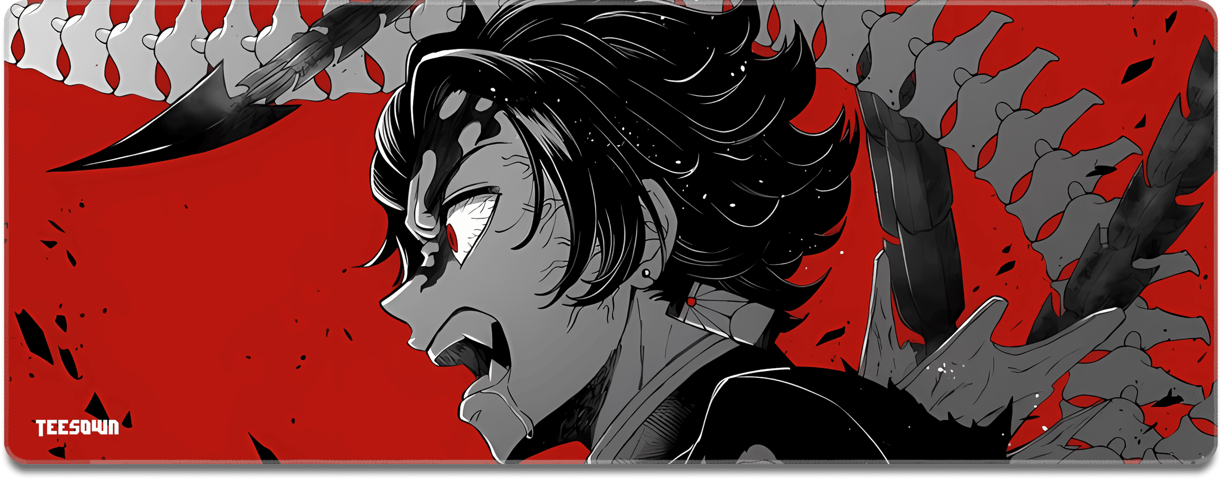 XL- Tanjiro Rage Edge Deskmat
