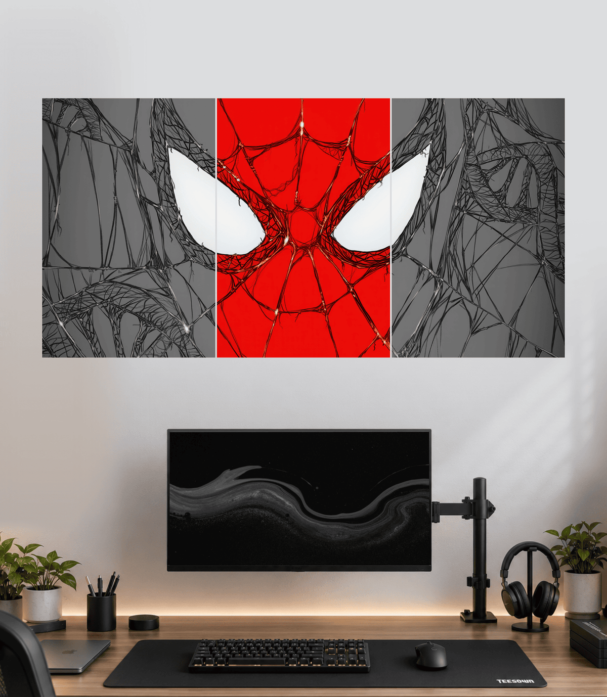 Spider-Man Web Face - 3 Panel Poster Set