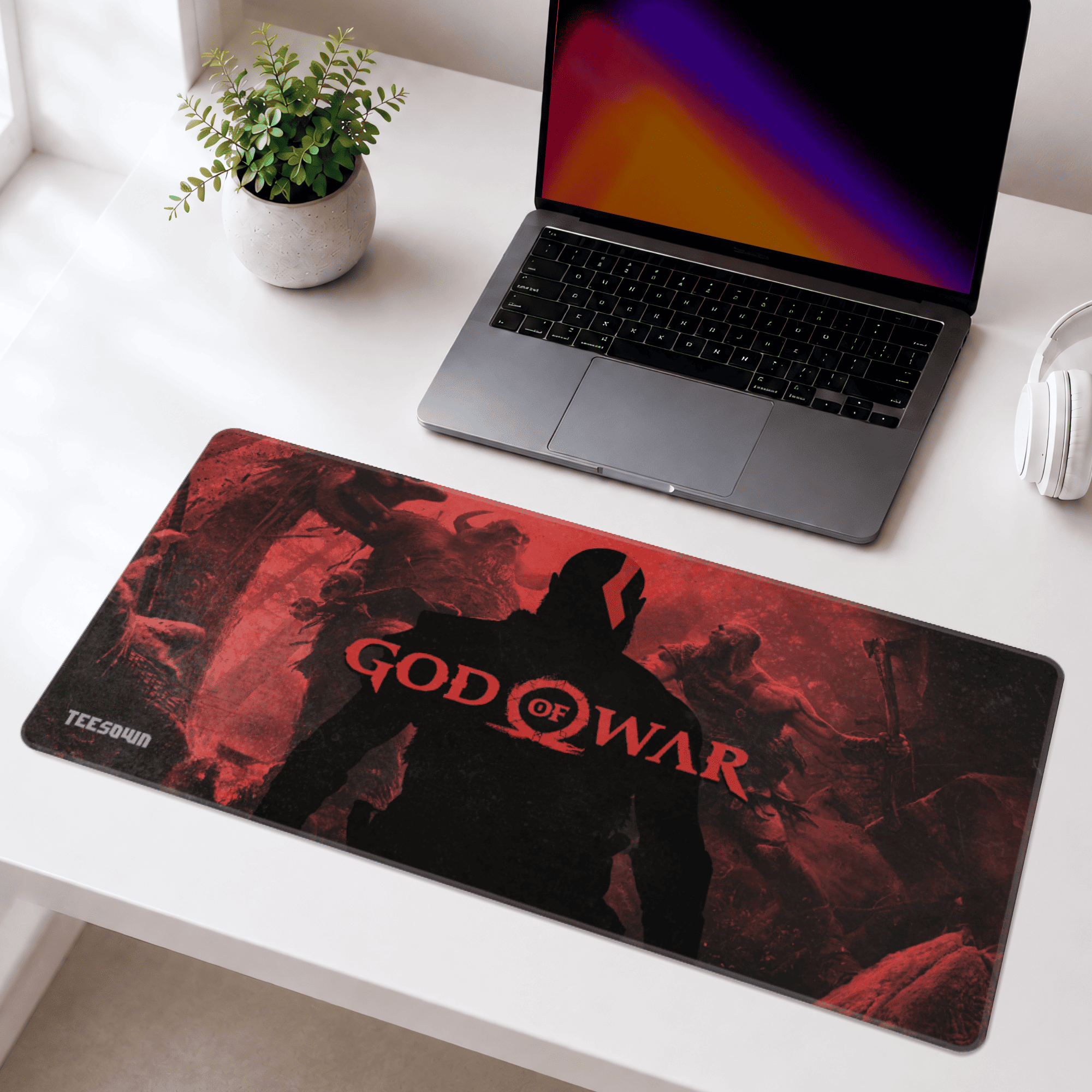 God Of War Inferno Gaming Deskmat