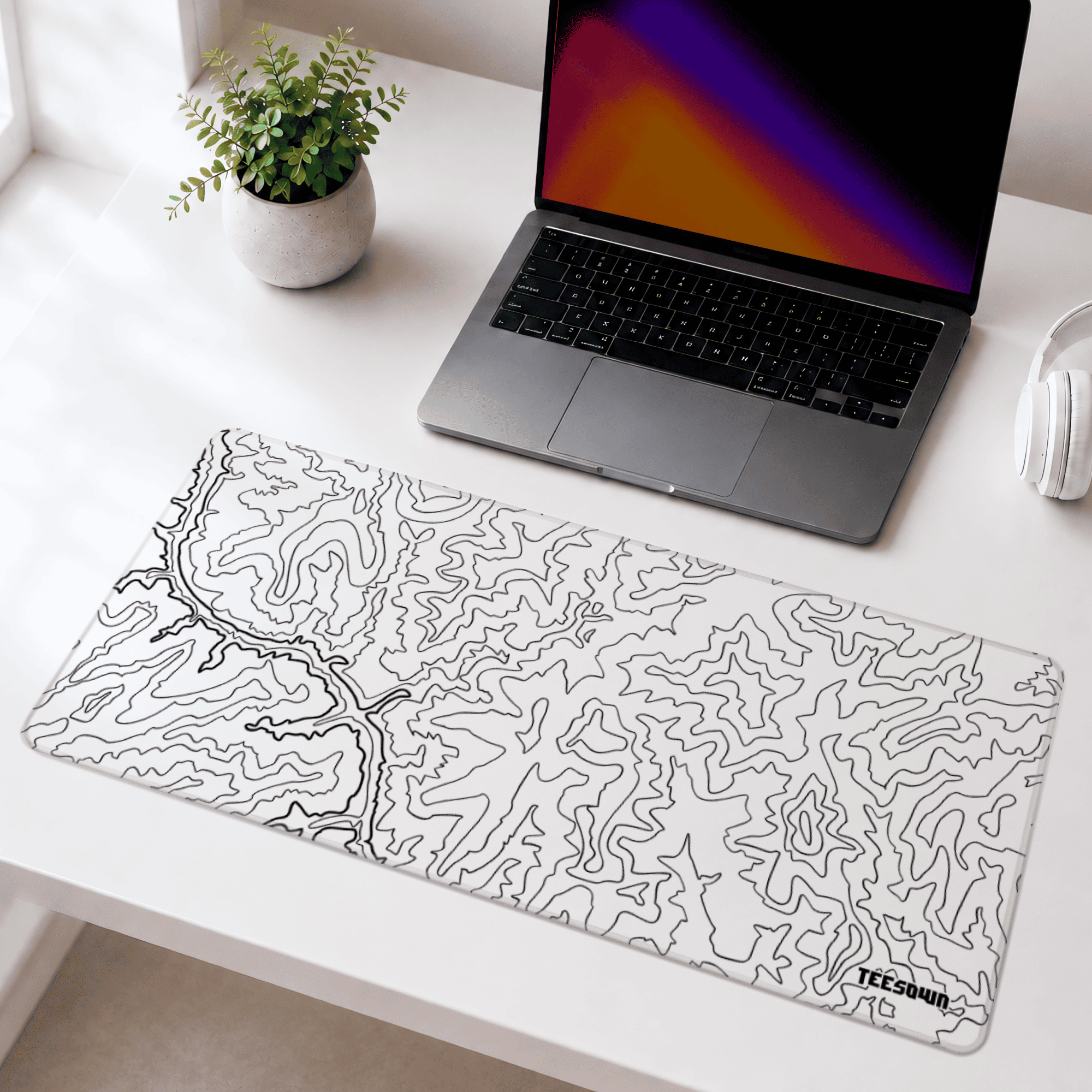 White Canyon Maze Deskmat