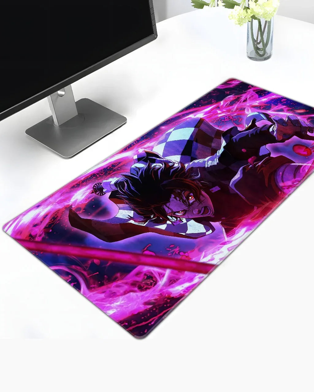 Tanjiro Kamado Rage Mode - Demon Slayer Deskmat - TEESOWN