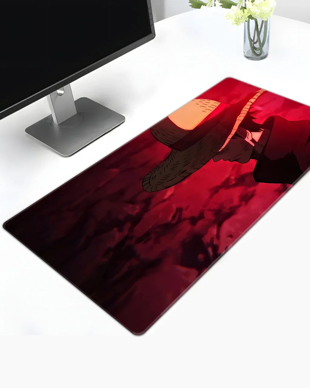 One Piece Red Resolve Deskmat - TEESOWN