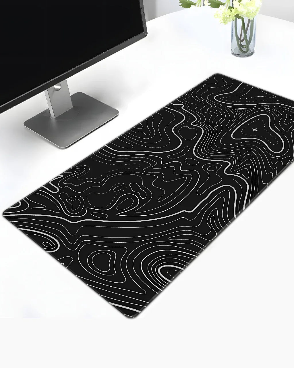 Topo Lines Night Deskmat - TEESOWN