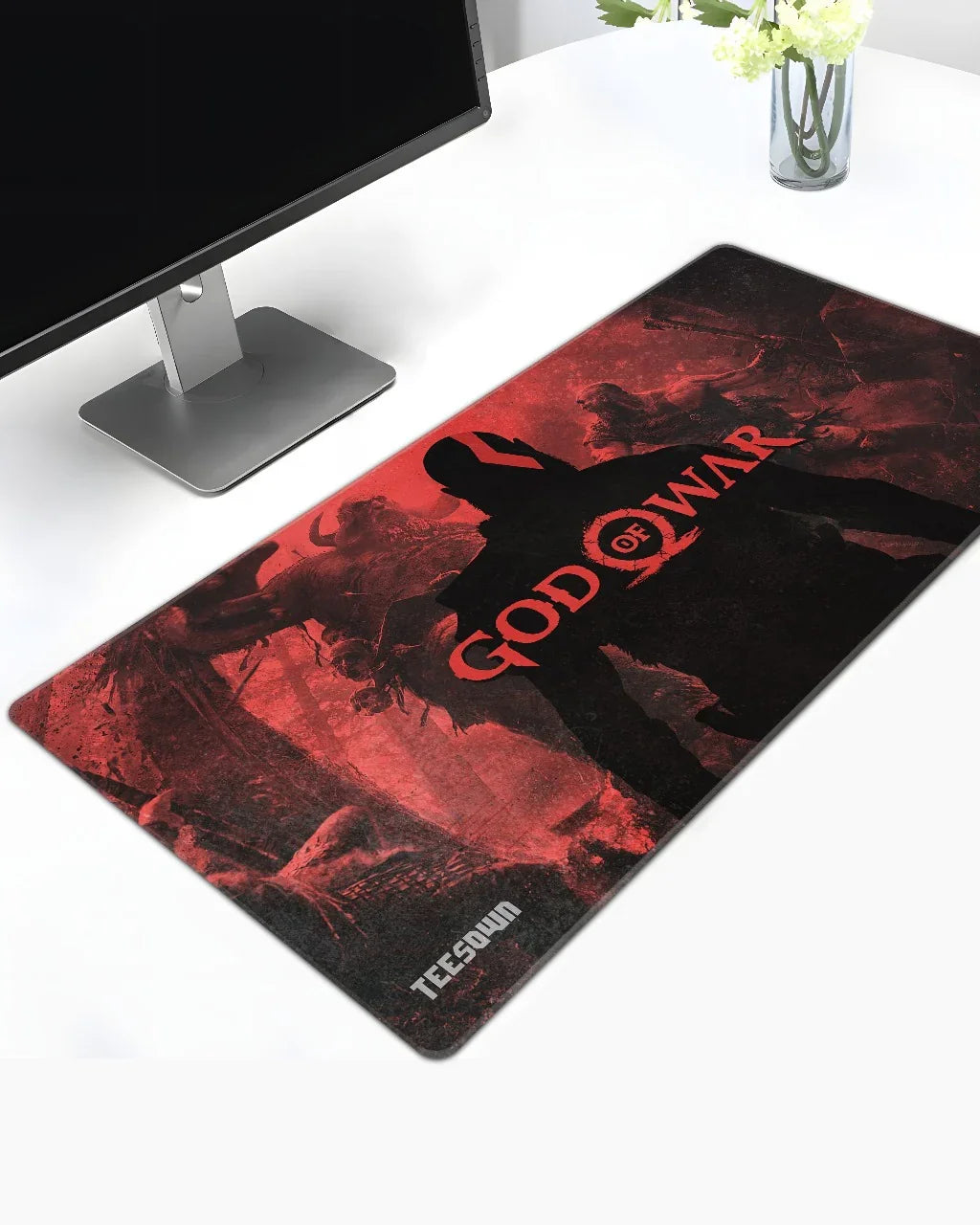 God Of War Inferno Gaming Deskmat - TEESOWN