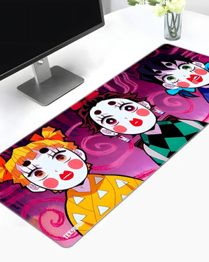 D-Slayer Trio Chibi Deskmat - TEESOWN