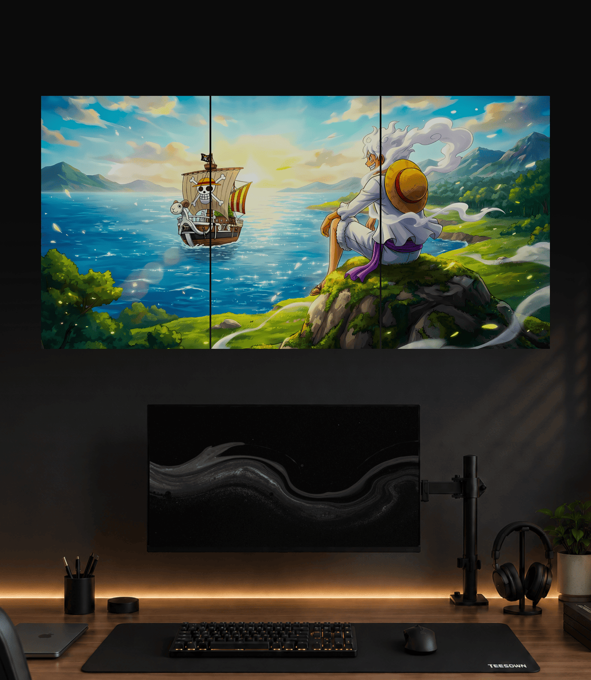 Luffy One Piece Adventure - 3 Panel Poster Set