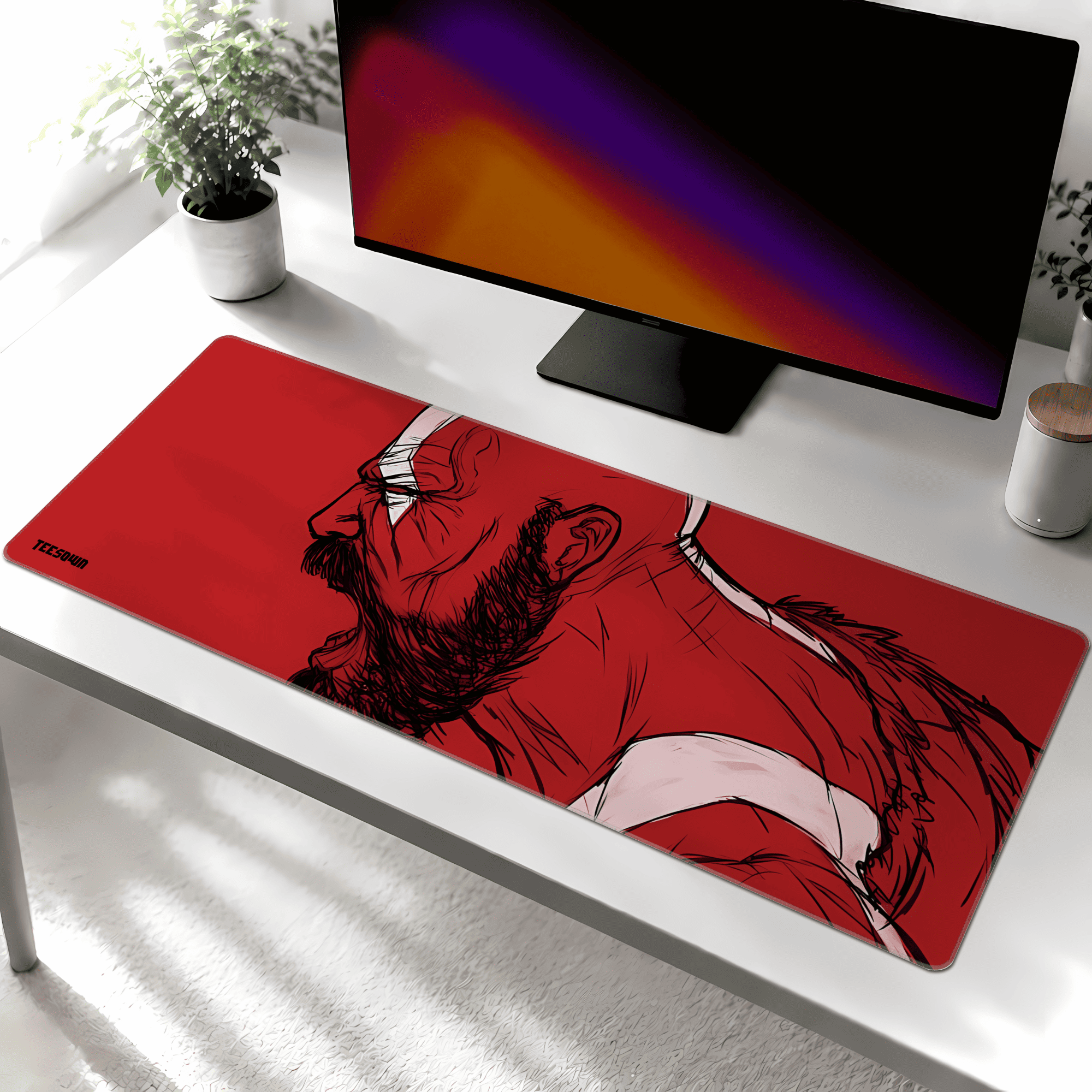XL - Kratos Rage Sketch Gaming Deskmat