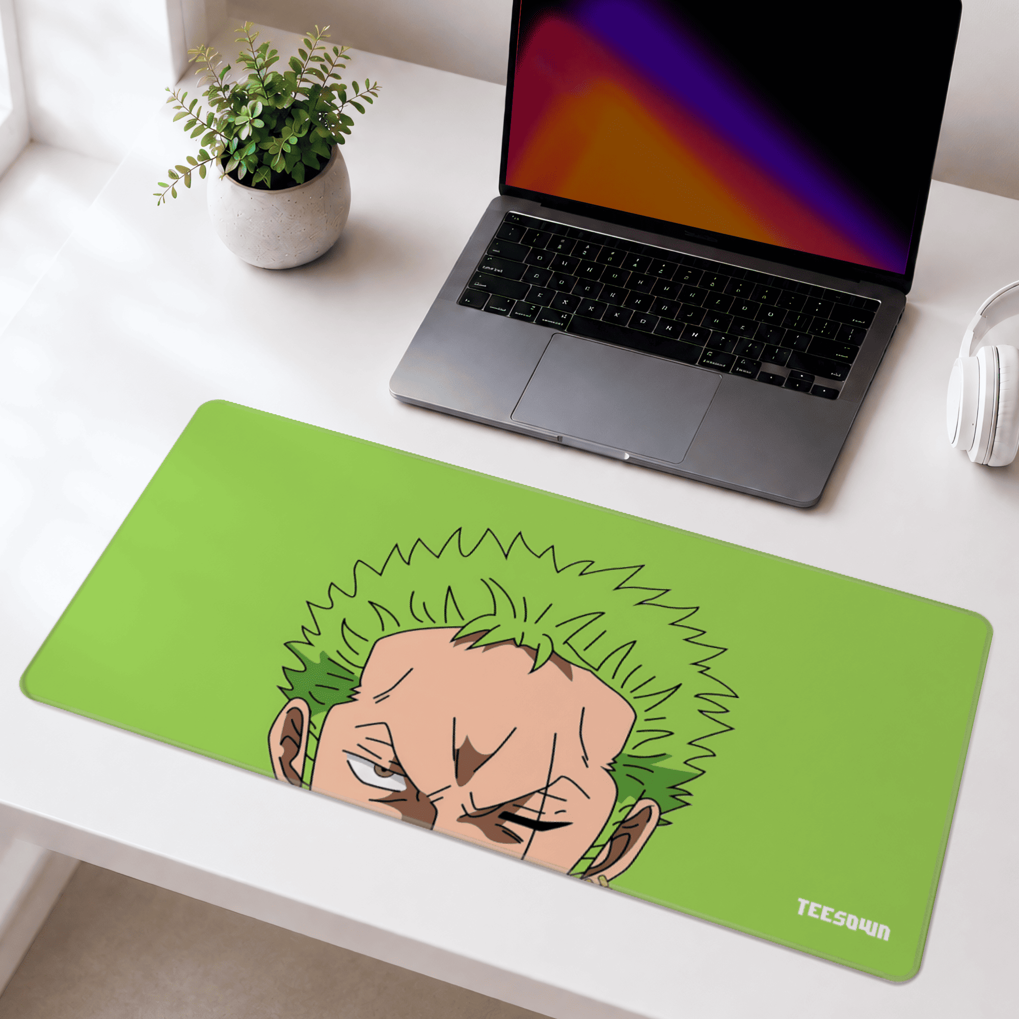 Zoro Lime Gaze Deskmat