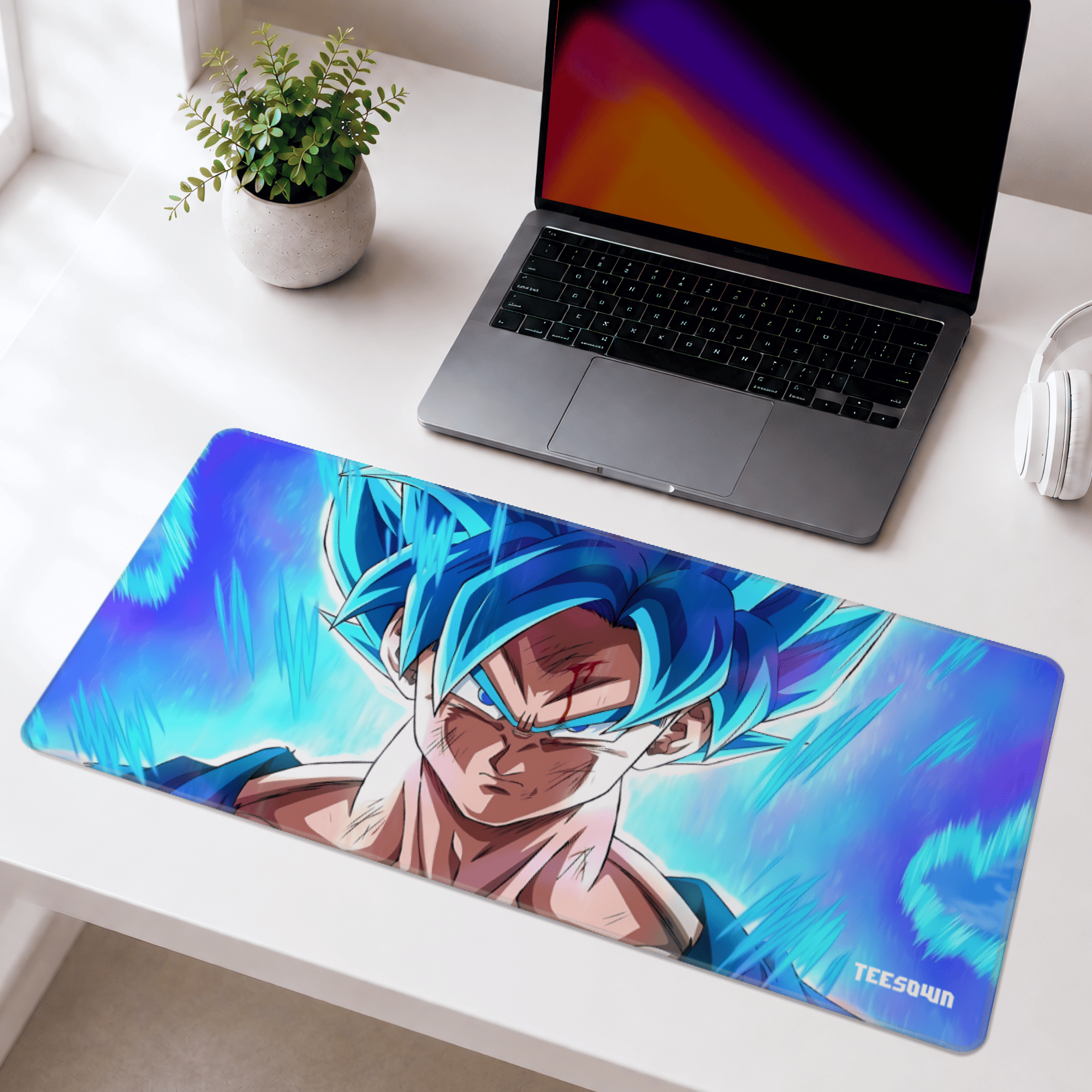 DBZ Azure Surge Deskmat
