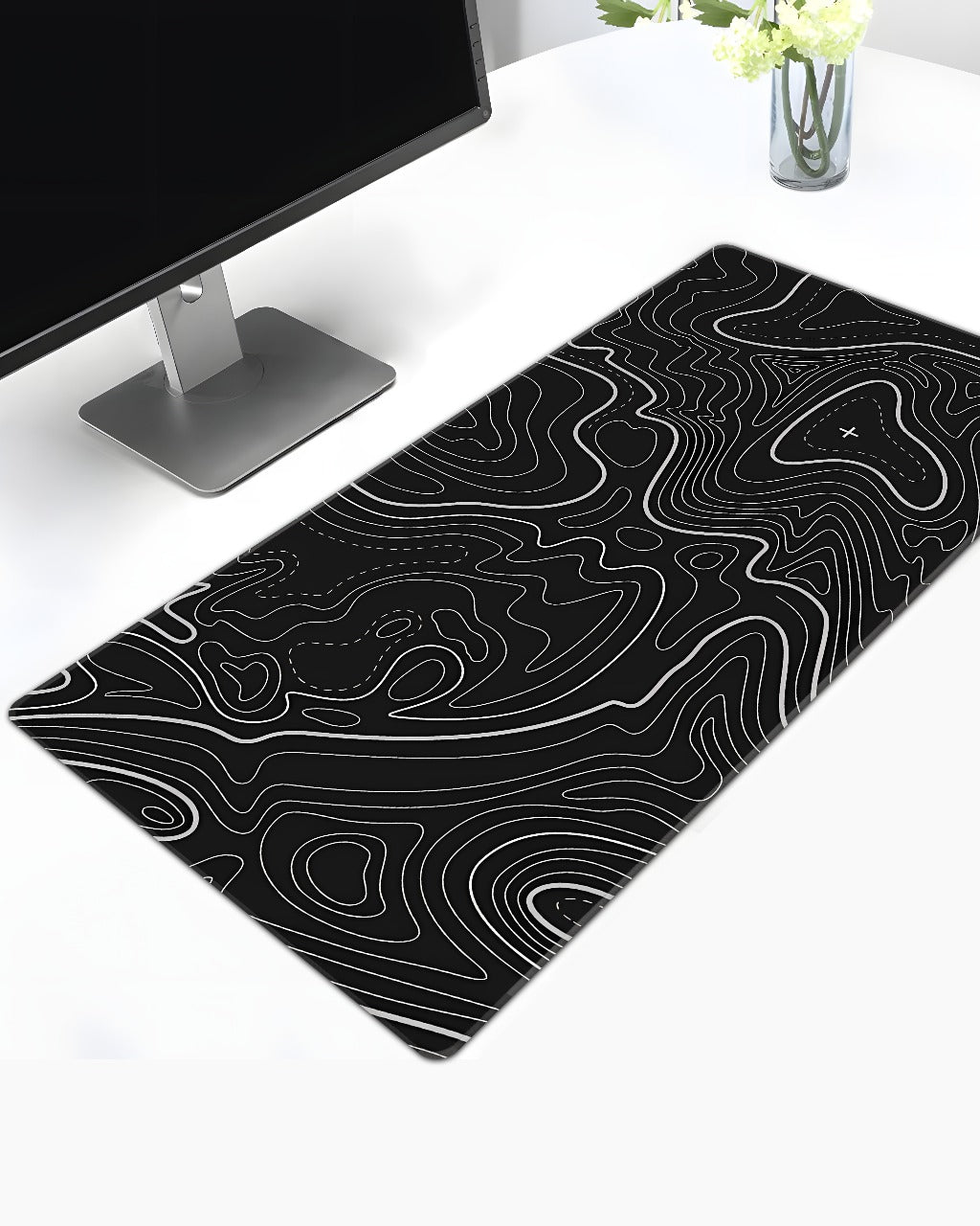 Topo Lines Night Deskmat