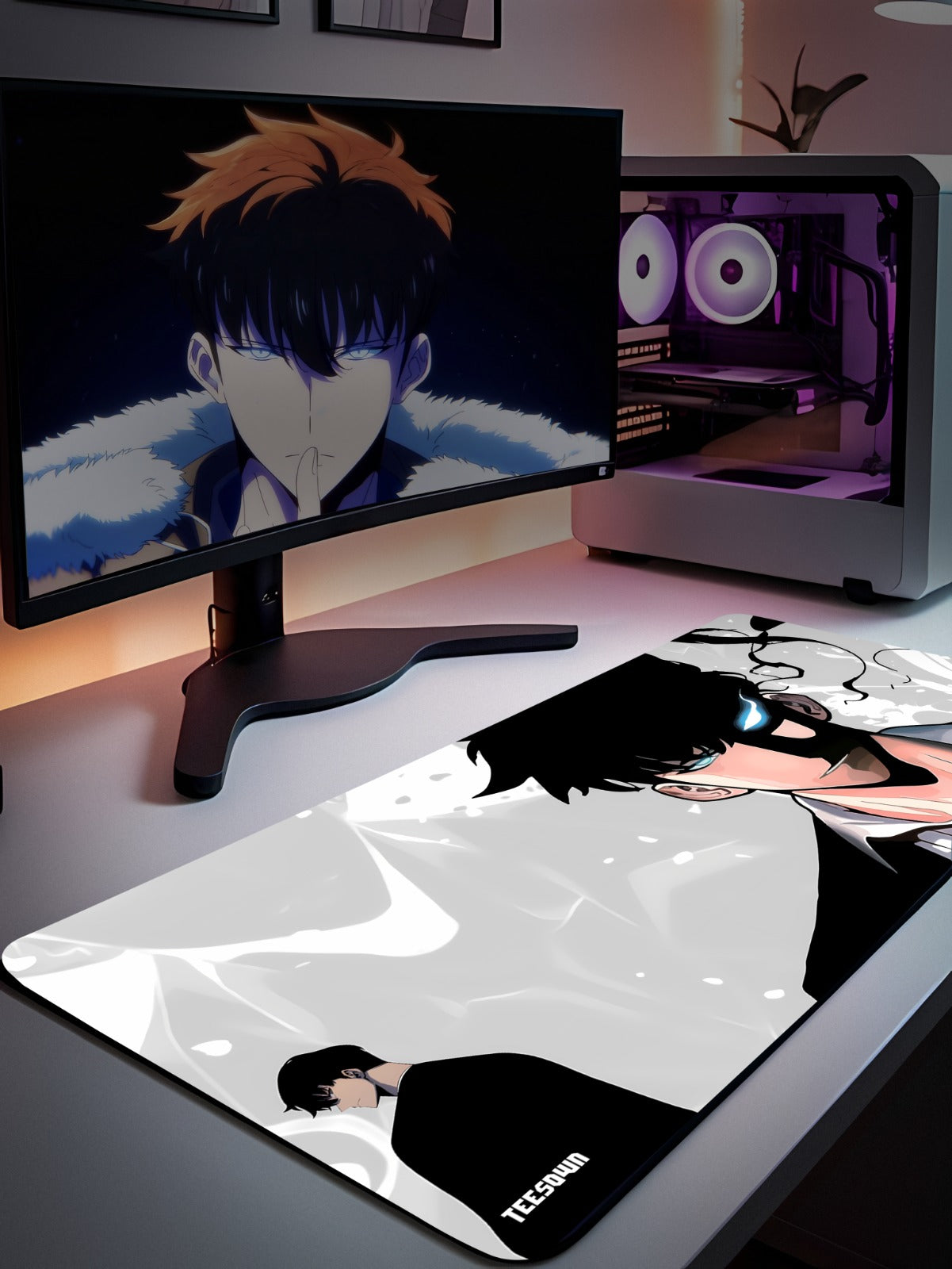 Solo L Shadow Gaze Deskmat