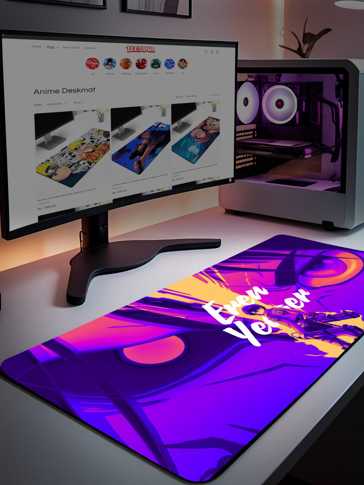 AOT Neon Vibe Deskmat