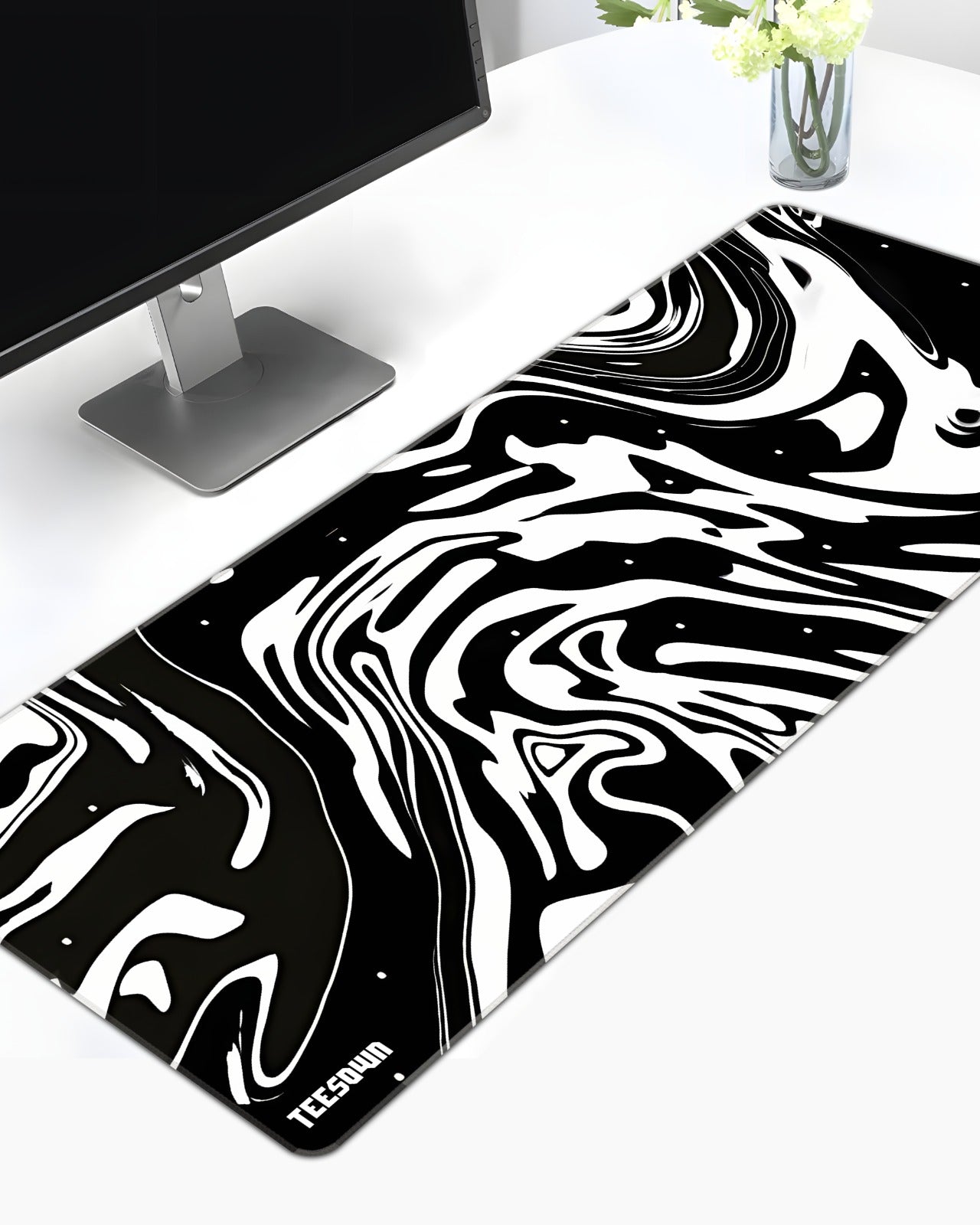 Swirl Flux Black Deskmat